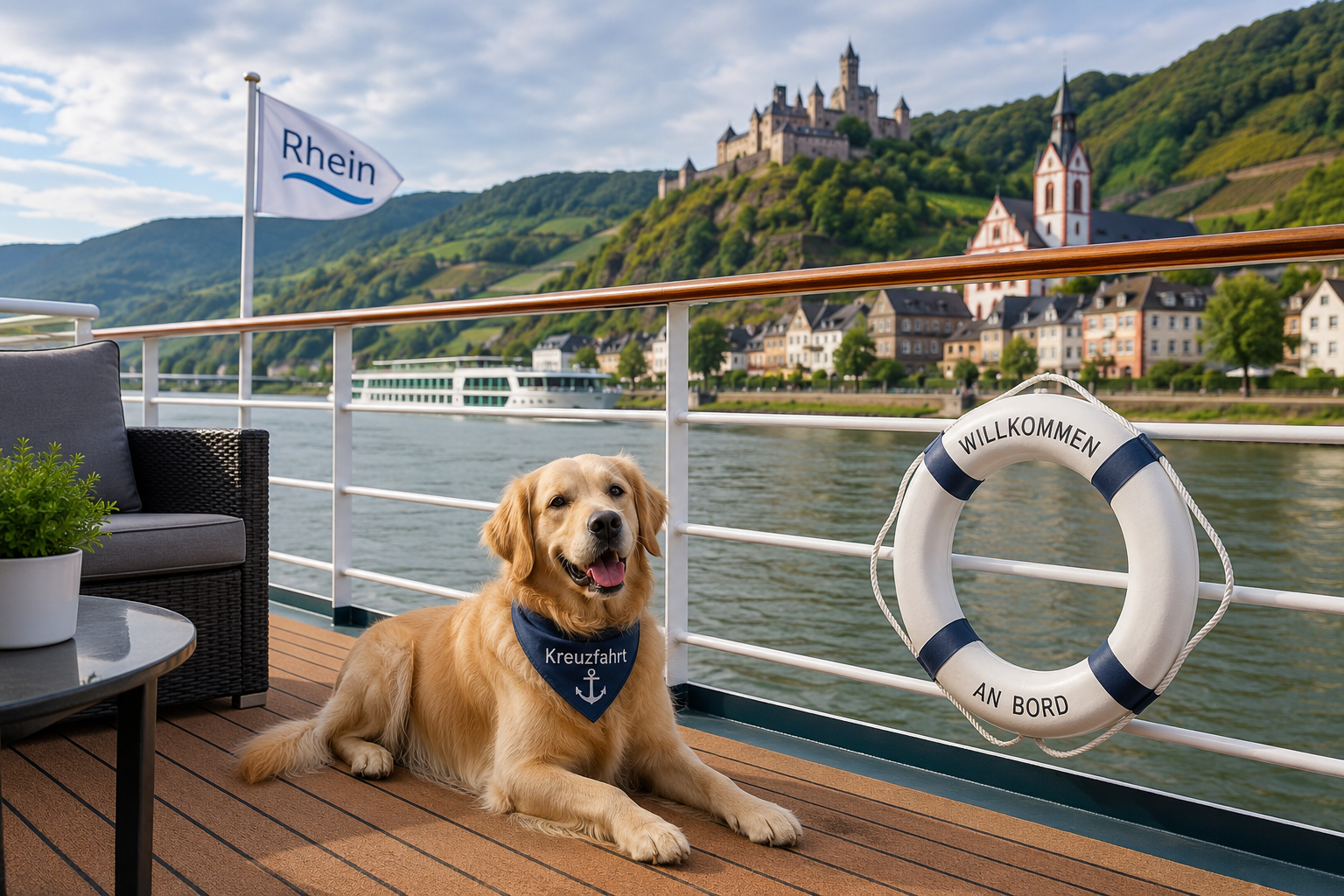 Rheinzauber auf 4 Pfoten | Flusskreuzfahrt mit Hund - Rhein