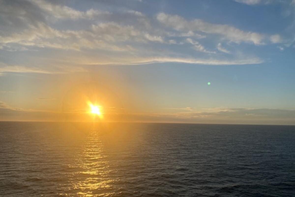 Sonnenuntergang auf dem Meer